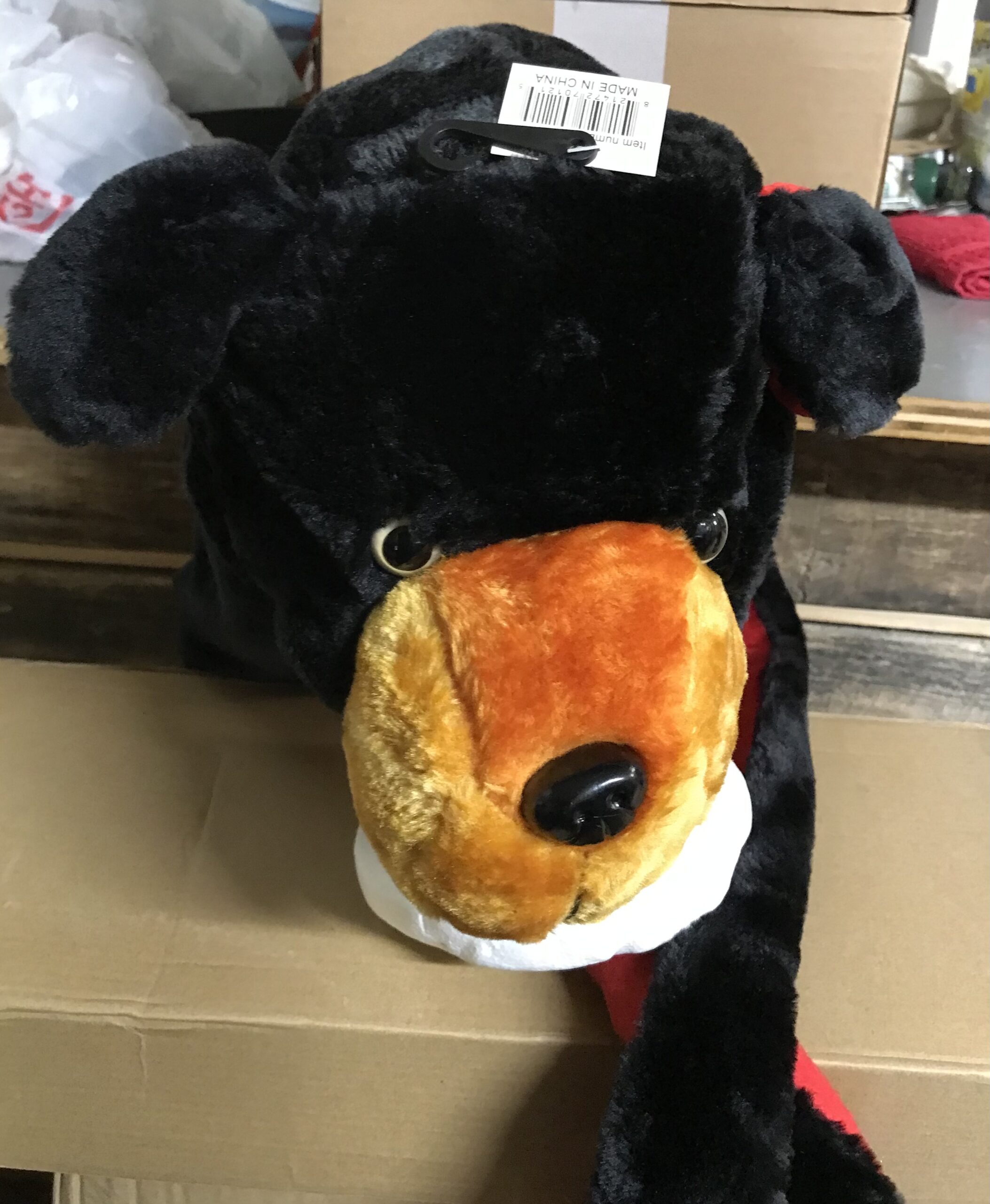 Faux fur bear hood item