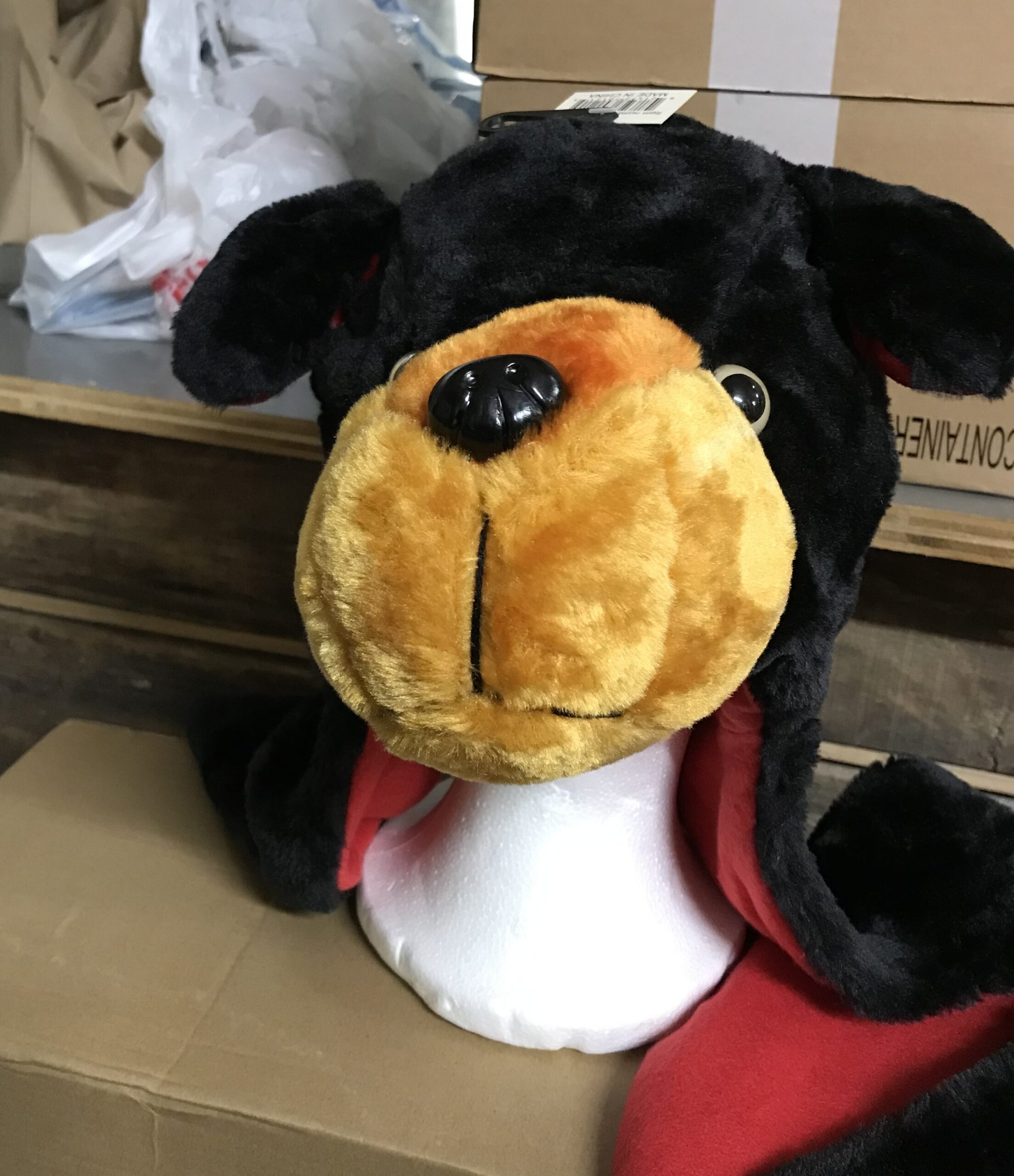 Faux fur bear hood item