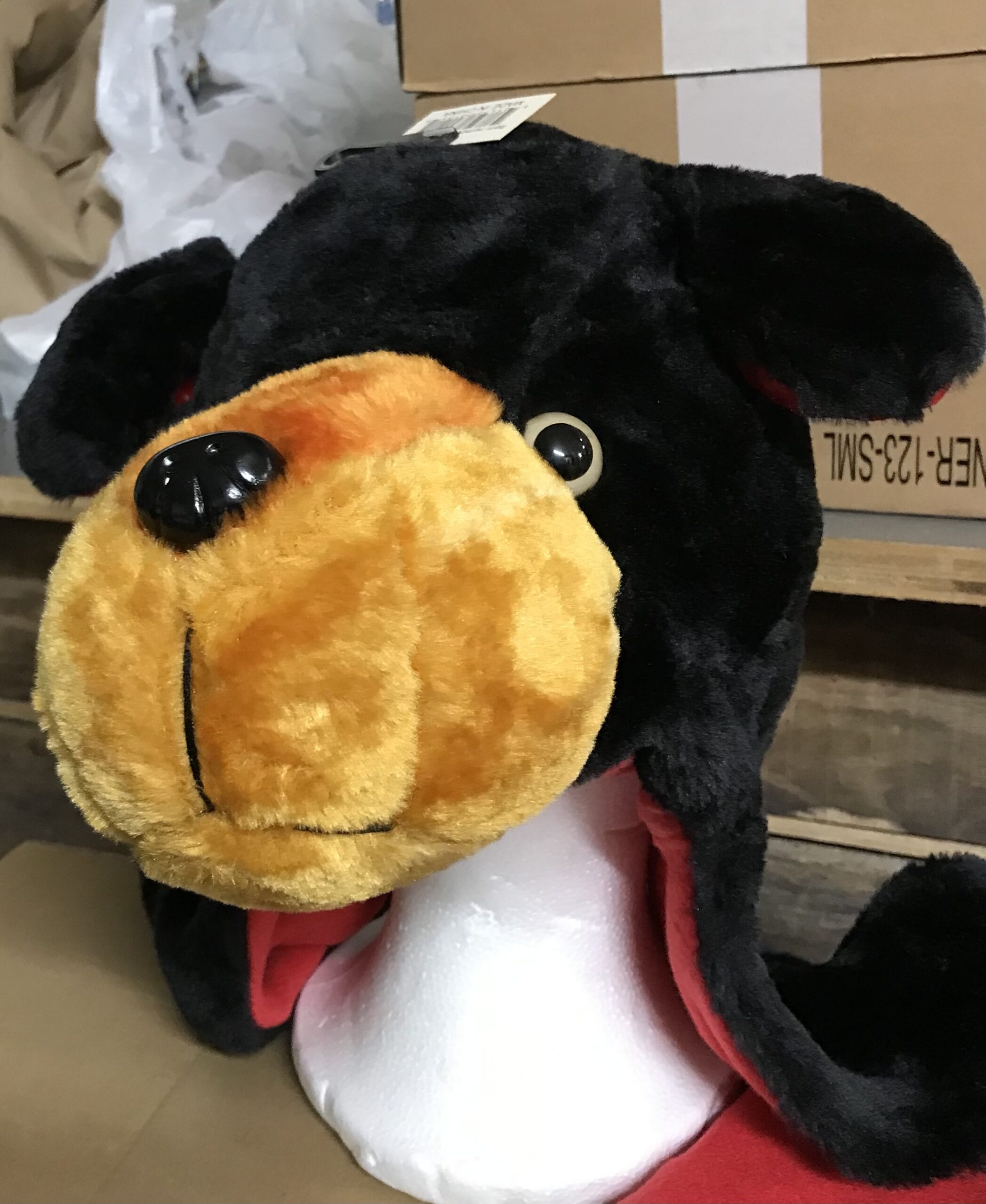 Faux fur bear hood item