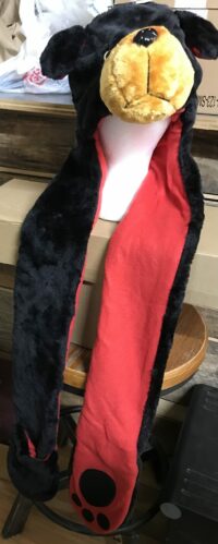 Faux fur bear hood item