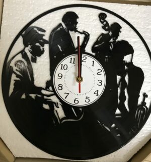 Jazz music vinyl record wall clock
