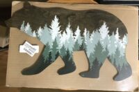 Forest bear bear wall wall sign