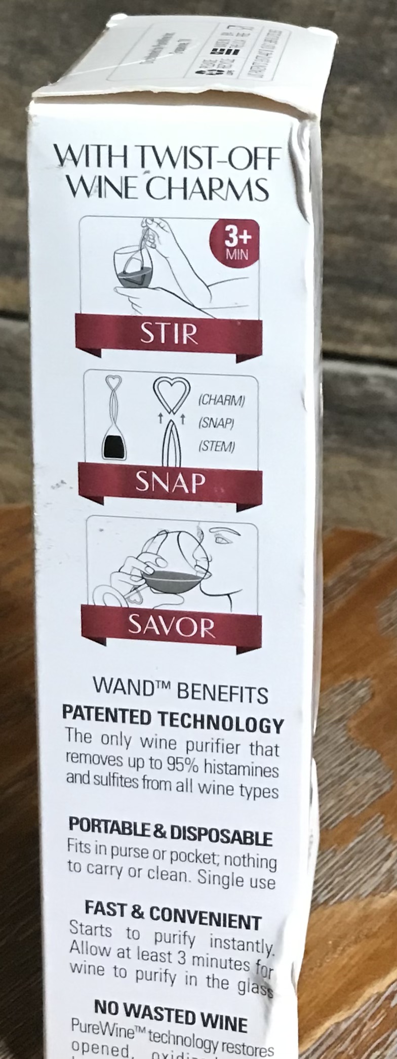 Wine wine purifier single use