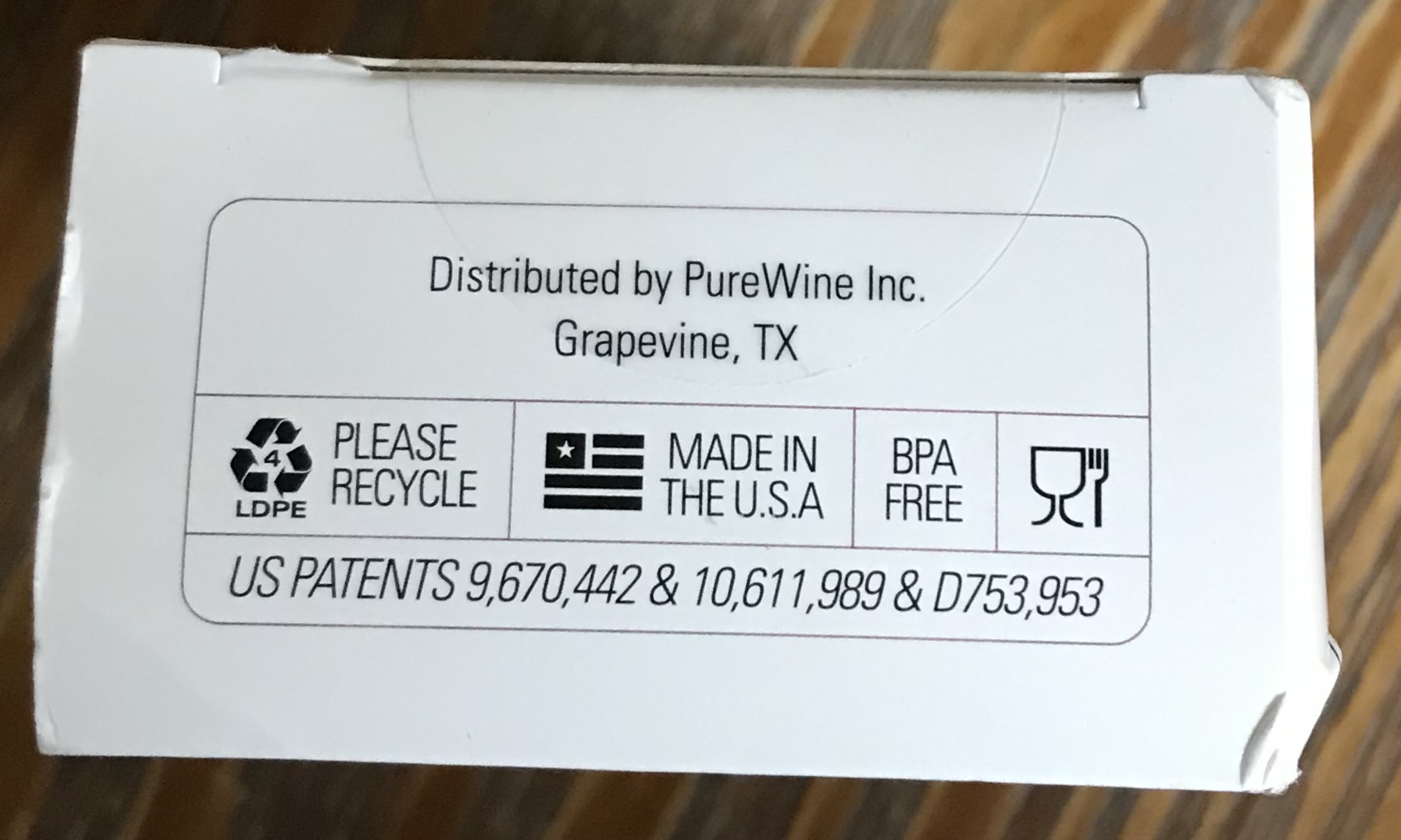 Wine wine purifier single use