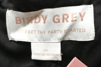 Birdy Grey Ash Party Dress Black Crepe XS Cowl Neck Floor Length Slit – NEW - Image 7
