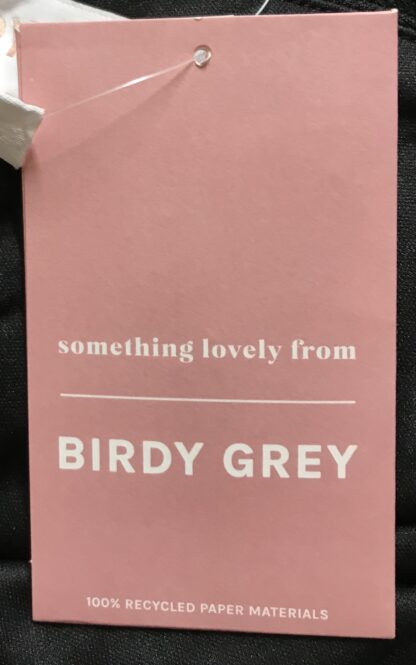 Birdy Grey Ash Party Dress Black Crepe XS Cowl Neck Floor Length Slit – NEW - Image 10