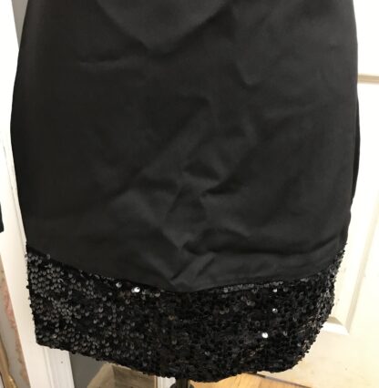 Zara Festive Days Black Dress Women’s Sz S Sequin Hem Party Cocktail – NEW - Image 3