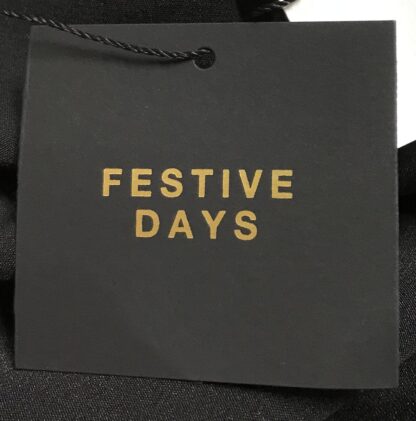 Zara Festive Days Black Dress Women’s Sz S Sequin Hem Party Cocktail – NEW - Image 6