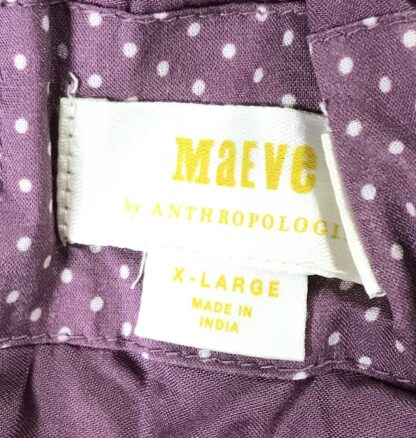 Maeve by Anthropologie Sz XL Lilac with White Dots NEW - Image 8