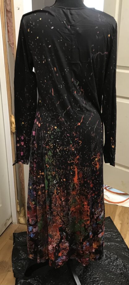 Black Print Dress Fashion Says “Me Too Only Me” Sz M Casual Style – NEW - Image 3