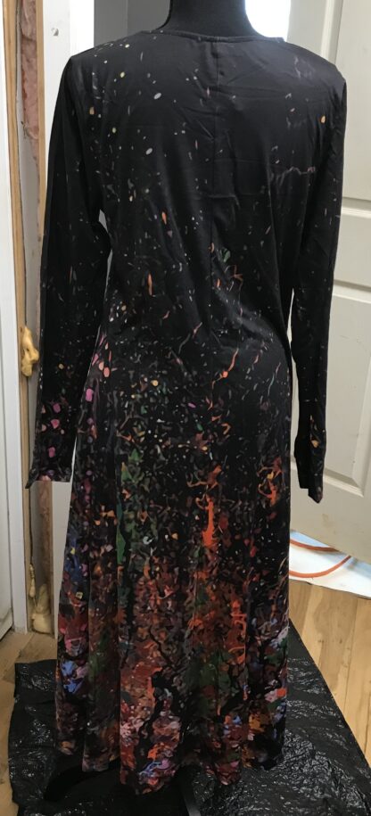 Black Print Dress Fashion Says “Me Too Only Me” Sz M Casual Style – NEW - Image 4