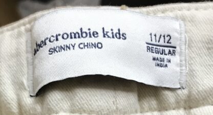 Abercrombie Kids Skinny Chino Pants Khaki Sz 11/12 Regular – NEW - Image 5