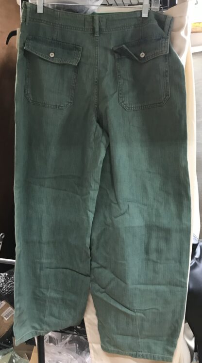 Free People Malik Slouchy Jeans Army Green We The Free Sz 29 Women’s – NEW - Image 3