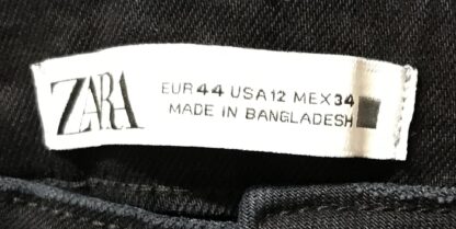 Zara Women’s Black Skinny Fit Pants Mid Rise Ankle Length Stretch Sz 12 – NEW - Image 5