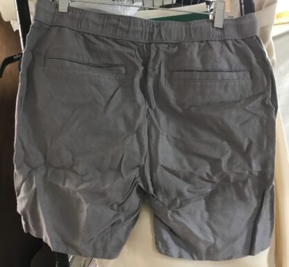 ASOS DESIGN Frost Grey Slim Linen Shorts – Size Small – Charcoal – NEW - Image 3