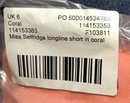 ASOS Miss Selfridge Coral Women’s Shorts – Size 2 – NEW - Image 9