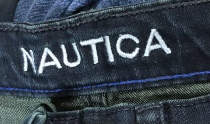 Vintage Nautica Real Denim Jeans Straight Fit Sz 36×30 Black Lagoon Wash NEW - Image 6