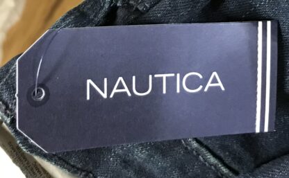 Vintage Nautica Real Denim Jeans Straight Fit Sz 36×30 Black Lagoon Wash NEW - Image 13