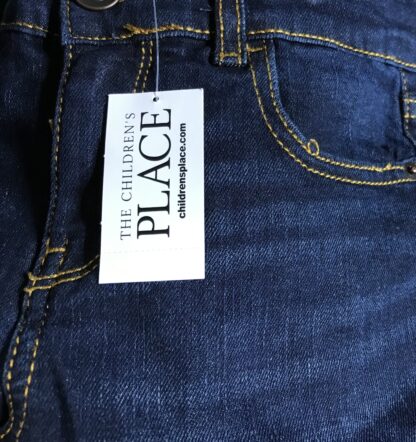 Children’s Place Boys Stretch Jeans L (6) Potter Wash Blue Straight Fit NEW - Image 6