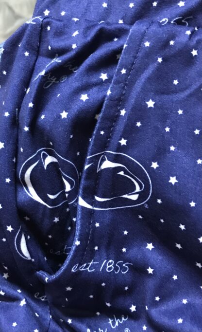Wear by Erin Andrews Penn State Pajama Set M Blue Button Up Nittany Lions NEW - Image 16