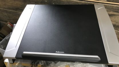 Fellowes Laptop Riser Stand 17" Adjustable Ergonomic Support Black Chrome NEW - Image 7