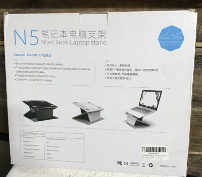 N5 Laptop Stand White Adjustable Foldable Notebook Holder Ergonomic NEW - Image 3