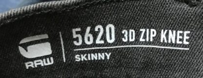 G-Star RAW 5620 3D Zip Knee Skinny Jeans 38x36 Sunfaded Cement NEW - Image 14