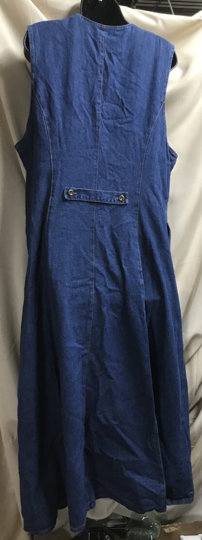 Alfred Dunner Blue Denim Jumper Dress Size 18 – 100% Cotton - Image 4
