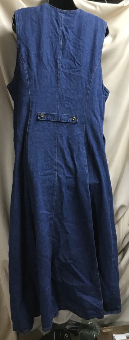Alfred Dunner Blue Denim Jumper Dress Size 18 – 100% Cotton - Image 5