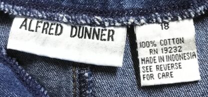 Alfred Dunner Blue Denim Jumper Dress Size 18 – 100% Cotton - Image 10