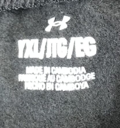 Under Armour Boys YXL Black Hoodie & Pants Set UA Rival Fleece NEW - Image 6