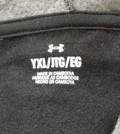 Under Armour Boys YXL Black Hoodie & Pants Set UA Rival Fleece NEW - Image 13