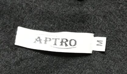 APTRO Men’s Black Wool Blend Double-Breasted Coat Sz M – NEW - Image 4