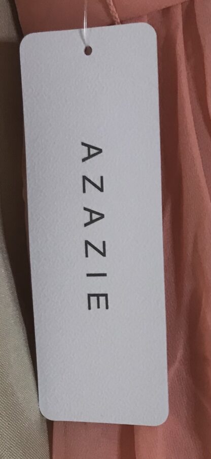 Azazie Andalise Coral Lace Chiffon Junior Bridesmaid Dress Sz J12 – NEW - Image 3