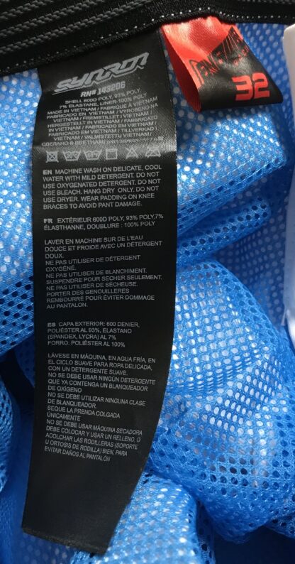 Syncron 2023 CC Race Grade Pants Blue/White Size 32 – NEW - Image 11