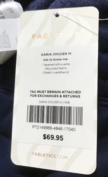 Fabletics Daria Jogger IV Pants Deep Navy Size M – NEW - Image 6