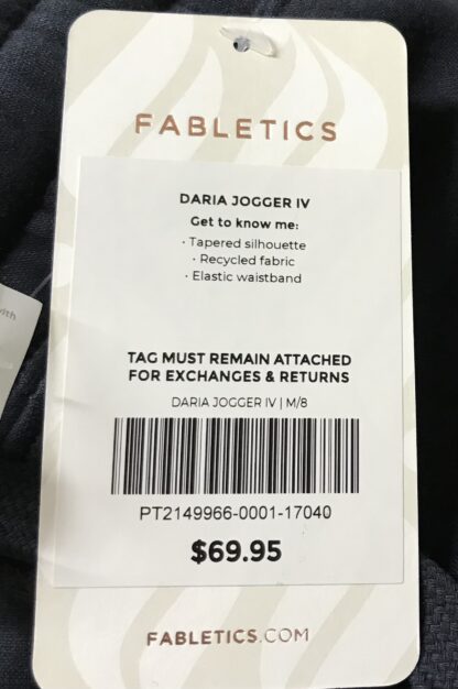 Fabletics Daria Jogger IV Pants Women’s Black Size M – NEW - Image 4