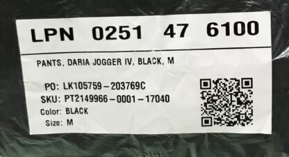 Fabletics Daria Jogger IV Pants Women’s Black Size M – NEW - Image 3