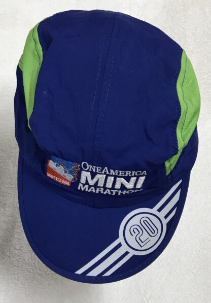 One America Mini Marathon 500 Festival 2020 Cap Blue/Green RETIRED NEW - Image 3