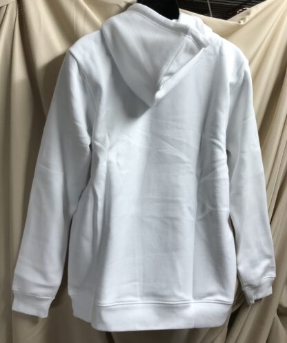BoohooMAN White Basic Over-The-Head Hoodie Size Large – NEW - Image 3