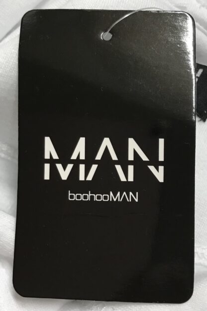 BoohooMAN White Basic Over-The-Head Hoodie Size Large – NEW - Image 5