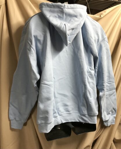 Gildan Heavy Blend Hoodie “Aw-Jeez…Fargo” Light Blue Sz L – NEW - Image 3