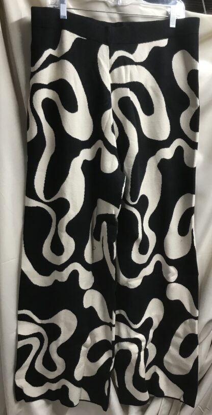 Cider Psychedelic Illusion Sweater Pants 2XL Black/Tan – NEW - Image 3