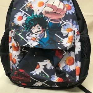 Izuku midoriya backpack flowers hero