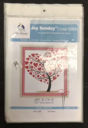 Cross stitch joy sunday love tree