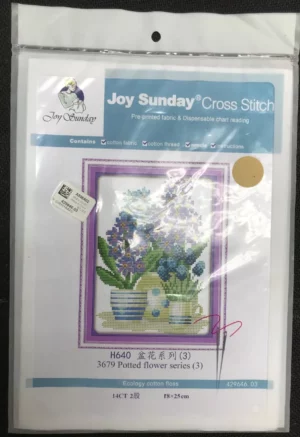 Cross stitch joy sunday pre printed