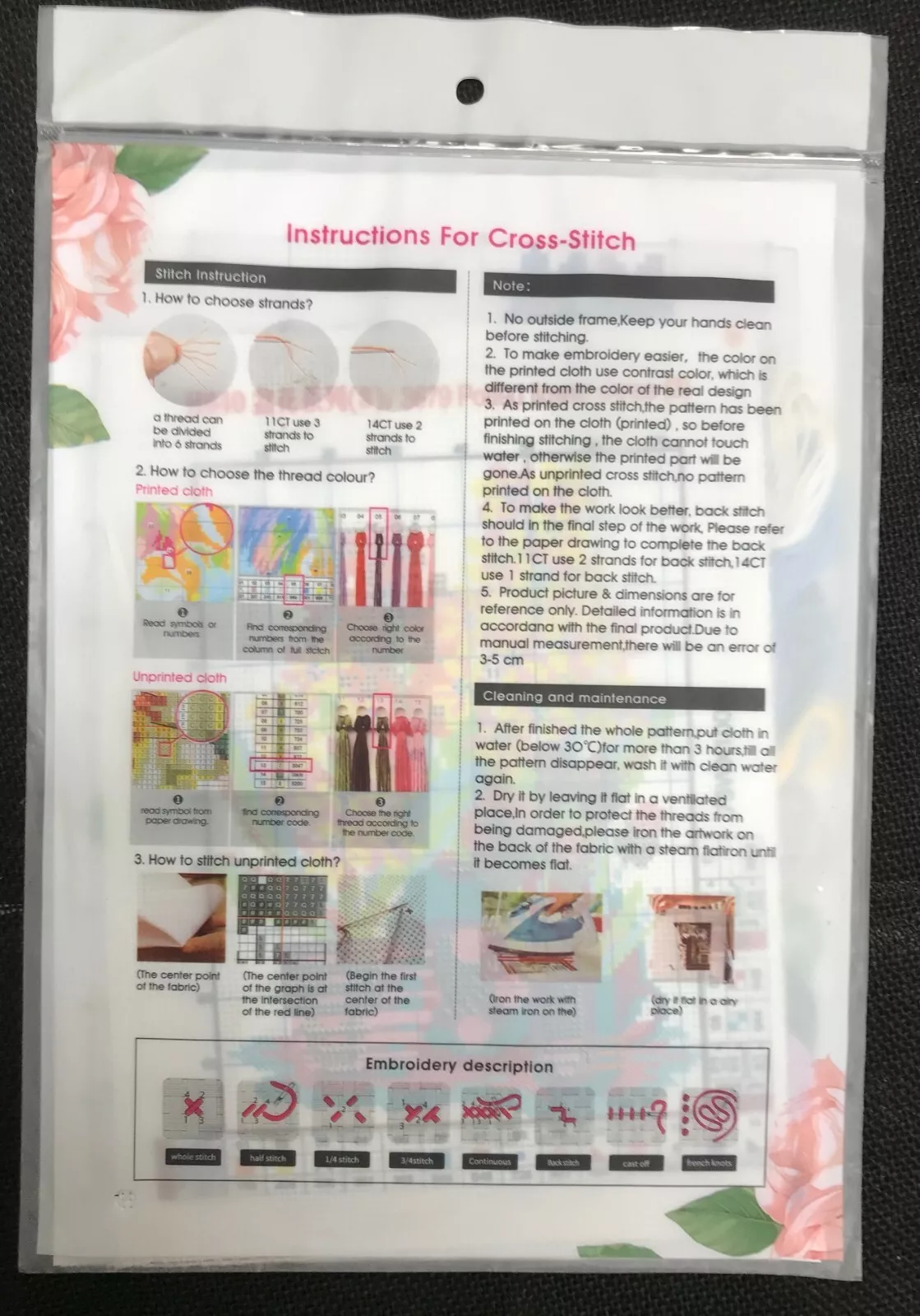 Cross stitch joy sunday pre printed