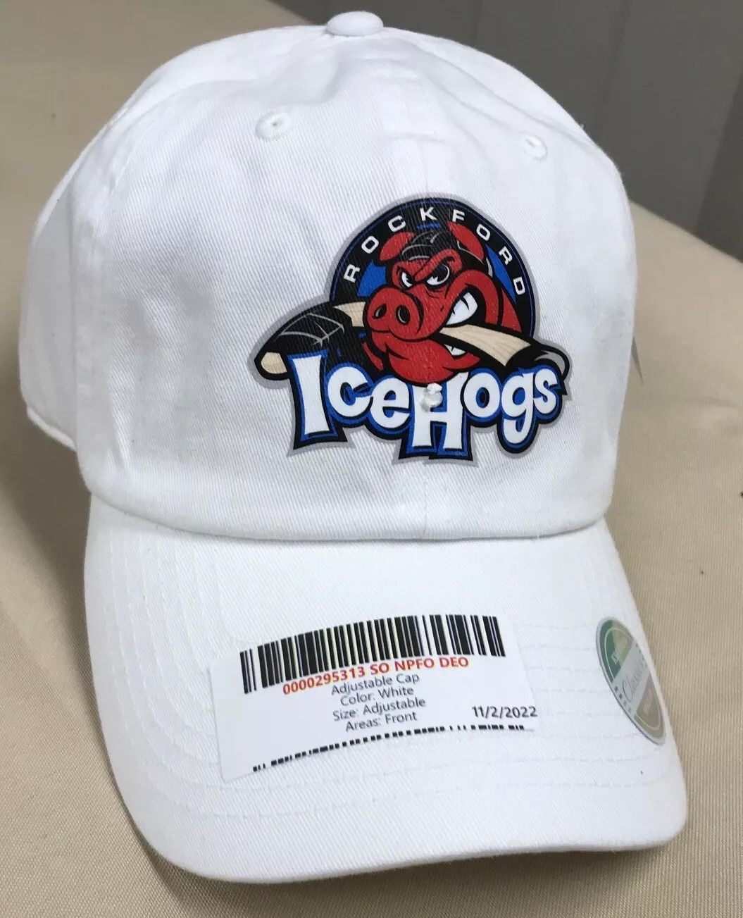 Ice hogs adjustable baseball baseball cap