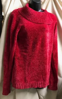 Karen scott red sweater long sleeve