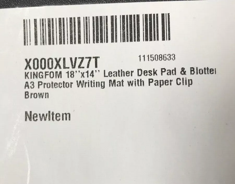 Desk pad paper clip item